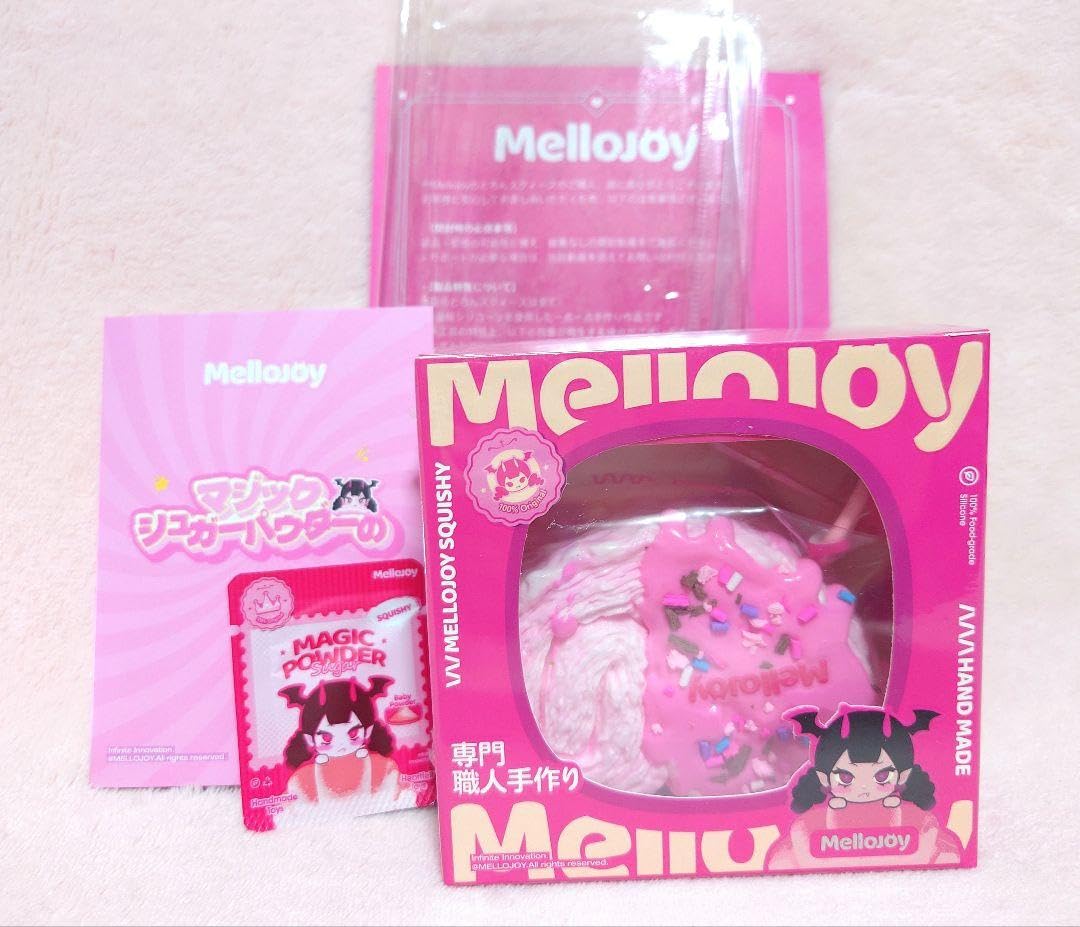 mellojoy メロジョイ　スクイーズいちごスフレパルミエチョコ2個セット mellojoy メロジョイ スクイーズいちごスフレパルミエチョコ2個